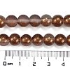 Frosted Transparent Glass Bead Strands X1-GLAA-P065-8mm-13-3