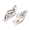 Spiral Shell Tibetan Style Alloy Pendants X-TIBEP-R344-40AS-LF-2