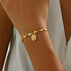 Retro Stainless Steel Oval  with Saint Benedict & Cross Charm Bracelets GG8719-4