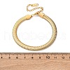304 Stainless Steel Snake Chain Bracelets for Women BJEW-M096-03G-3