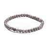 4.5mm Round Natural Maifanite/Maifan Stone Beads Stretch Bracelet BJEW-JB07088-04-1