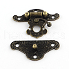 Wooden Box Lock Catch Clasps X-IFIN-R203-48AB-2