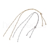2Pcs 2 Colors 304 Stainless Steel Slider Necklace Makings AJEW-JB01258-1