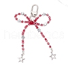 Glass Beads with 304 Stainless Steel Charms and Alloy Swivel Clasps Decorations HJEW-JM03032-2