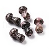 Mother's Day Gifts Natural Rhodonite GuaSha Stone G-A205-25S-1