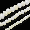 Two-Tone Imitation Jade Glass Beads Strands GLAA-T033-01C-01-5