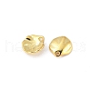 Brass Lotus Leaf Charms KK-V015-19G-2