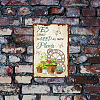 Rectangle Metal Iron Sign Poster AJEW-WH0157-356-5