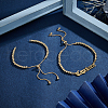 Unicraftale 6Pcs Brass Chain Link Bracelet Making TWIR-UN0001-63-2
