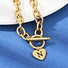 Golden 304 Stainless Steel Charm Bracelets NJEW-K284-01G-N-3