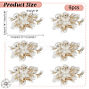 3D Flower Shape Milk Silk Fabrics Embroidery Applqiues PATC-WH0012-27-2