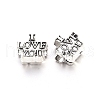 Tibetan Style Alloy European Beads for Valentine's Day TIBE-N006-87AS-LF-2