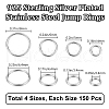 Beebeecraft 600Pcs 4 Styles 304 Stainless Steel Jump Rings STAS-BBC0006-01-2
