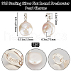 Beebeecraft 1Pc Natural Baroque Keshi Pearl Pendants FIND-BBC0002-39B-2