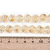 Handmade Gold Foil Glass Beads Strands FOIL-N029-04A-4