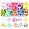 60G 10 Colors Opaque Acrylic Beads MACR-CJ0002-20-1