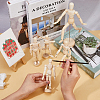 SUPERFINDINGS 3 Styles Unfinished Blank Wooden Puppet DIY-FH0006-97-4