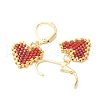 304 Stainless Steel Leverback Earrings for Women EJEW-MZ00408-07-3