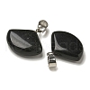 Natural Obsidian Pendants G-Z067-05P-02-3