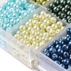 Mixed Pearlized Round Glass Pearl Beads HY-D0004-6mm-B-3