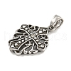 316 Surgical Stainless Steel Pendants STAS-E212-55AS-B-2