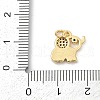 Brass Pave Cubic Zirconia with Enamel Pendants KK-U062-37G-02-3