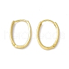 Brass Oval Hinged Hoop Earrings for Men Women KK-A172-35G-2