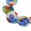 Handmade Millefiori Glass Beads Strands LK139-6