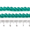 Baking Painted Imitation Jade Glass Round Bead Strands DGLA-XCP0001-22-4