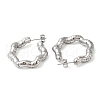 Non-Tarnish 304 Stainless Steel Ring Stud Earring EJEW-K244-37P-2
