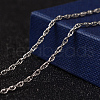 Non-Tarnish 304 Stainless Steel Rope Chain Necklaces NJEW-L437-01-1