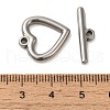 Non-Tarnish 304 Stainless Steel Toggle Clasps STAS-Q324-04P-3