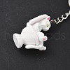 Alloy with PVC Plastic Cute Keychain KEYC-Z006-02P-B-3