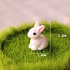 Cute Resin Rabbit Figurines MIMO-PW0001-183-1
