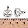 Brass Micro Pave Cubic Zirconia Charms KK-N258-04P-3