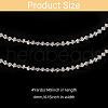 Globleland 3.7M Flower Glass Rhinestone and Iron Cup Chain DIY-GL0006-10-2