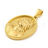 Ion Plating(IP) 304 Stainless Steel Pendants STAS-R231-18G-25-2