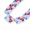 Printed Glass Beads GLAA-N008-01C-3