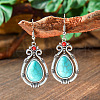Bohemian Style Alloy Acrylic Dangle Earrings WG0B115-07-1