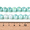 Electroplate Glass Beads Strands GLAA-N010-10mm-10-3