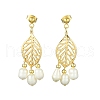 Natural Pearl Chandelier Earrings EJEW-TA00383-1