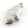 Tarnish Resistant Hamsa Hand/Hand of Fatima/Hand of Miriam 201 Stainless Steel Pendants STAS-Q192-62-2