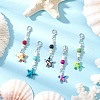 Shell Pendant Decorations HJEW-JM03373-02-1