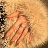 Heart 925 Sterling Silver Micro Pave Cubic Zirconia Finger Rings for Women RJEW-F180-02P-4