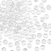 Olycraft 2 Strands Natural Quartz Crystal Frosted Round Beads Strands G-OC0003-96A-1