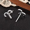 S925 Sterling Silver Stud Earrings EJEW-K303-01S-01-2