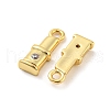 Rack Plating Brass Micro Pave Cubic Zirconia Charms KK-C038-06G-2