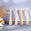 Olycraft Unfinished Mini Natural Wooden Half Drilled Beads WOOD-OC0001-27B-5