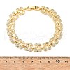 Cherry Brass Micro Pave Cubic Zirconia Chain Bracelets BJEW-L703-01B-G-5
