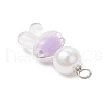 Rabbit Acrylic Pendants PALLOY-JF03724-4
